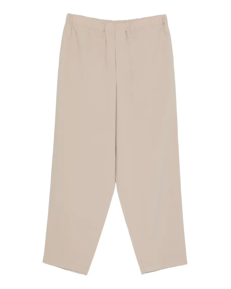 Issey Miyake elasticated-waistband trousers - Nude Nude