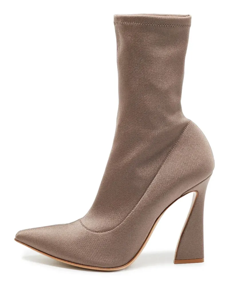 Gianvito Rossi Stiefeletten mit spitzer Kappe - Nude Nude