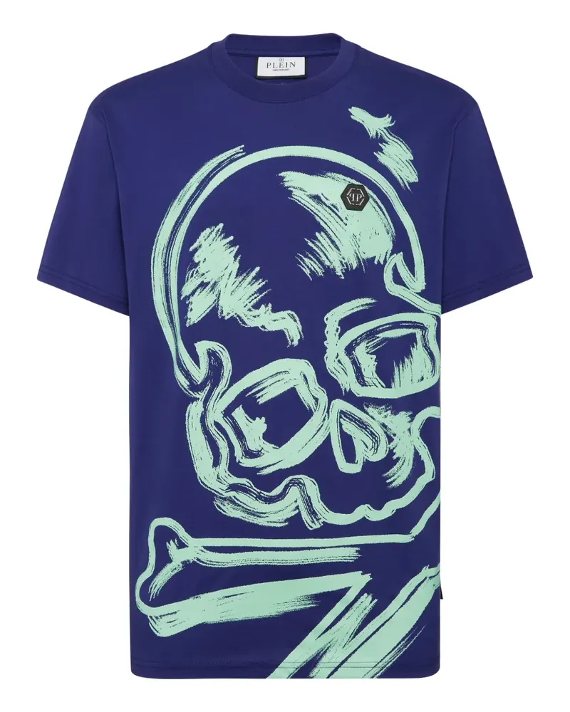 Philipp Plein Skull T-Shirt - Blau Blau