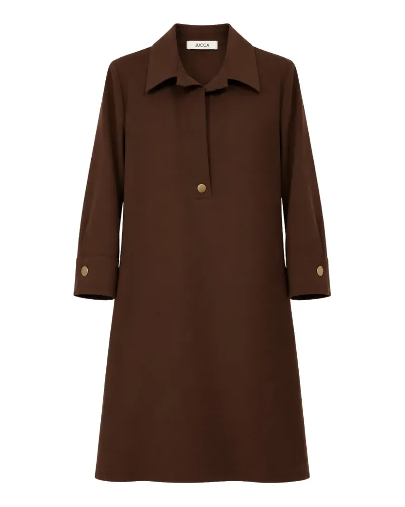 Jucca Minikleid mit Kragen - Braun Braun