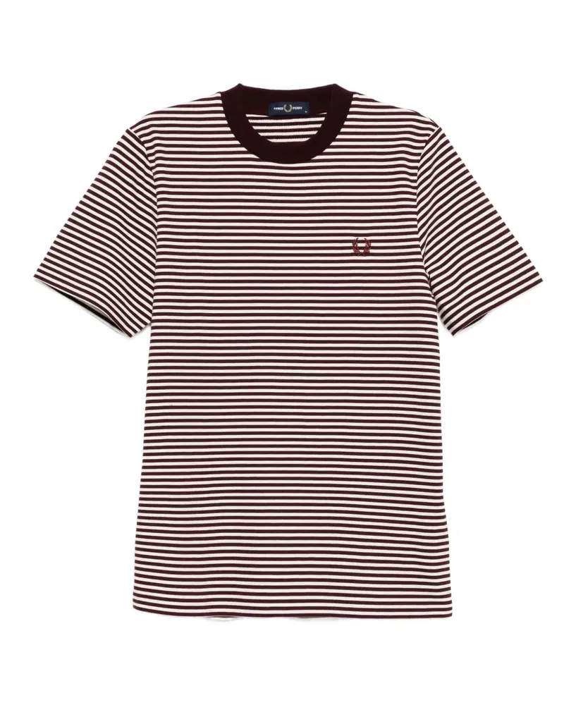 Fred Perry T-Shirt mit Logo-Stickerei - Rot Rot