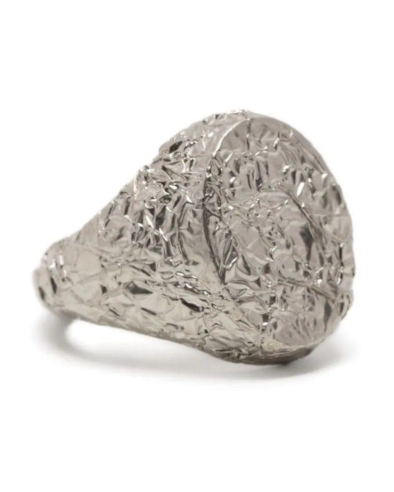 Maison Margiela Ring mit ikonischem Nummern-Logo - Silber Silber
