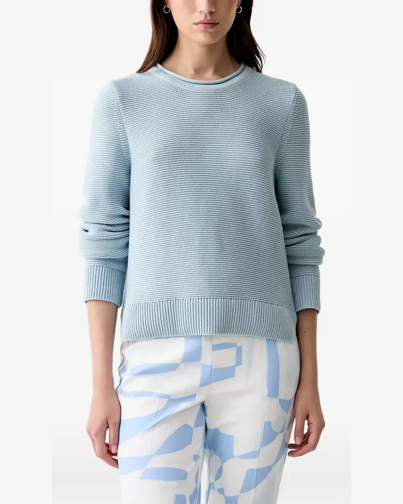 Barbour Fawley ribbed-knit cotton sweater - Blau Blau