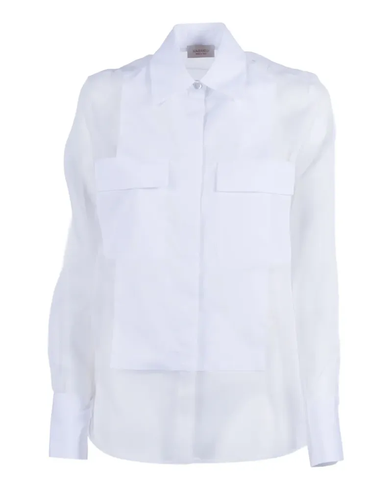 MAZZARELLI Josephine panelled shirt - Weiß Weiß