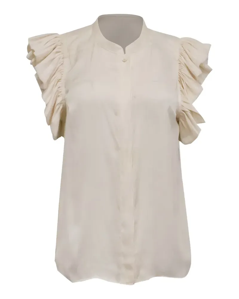 Zadig & Voltaire Tiza Bluse mit Rüschenärmeln - Nude Nude