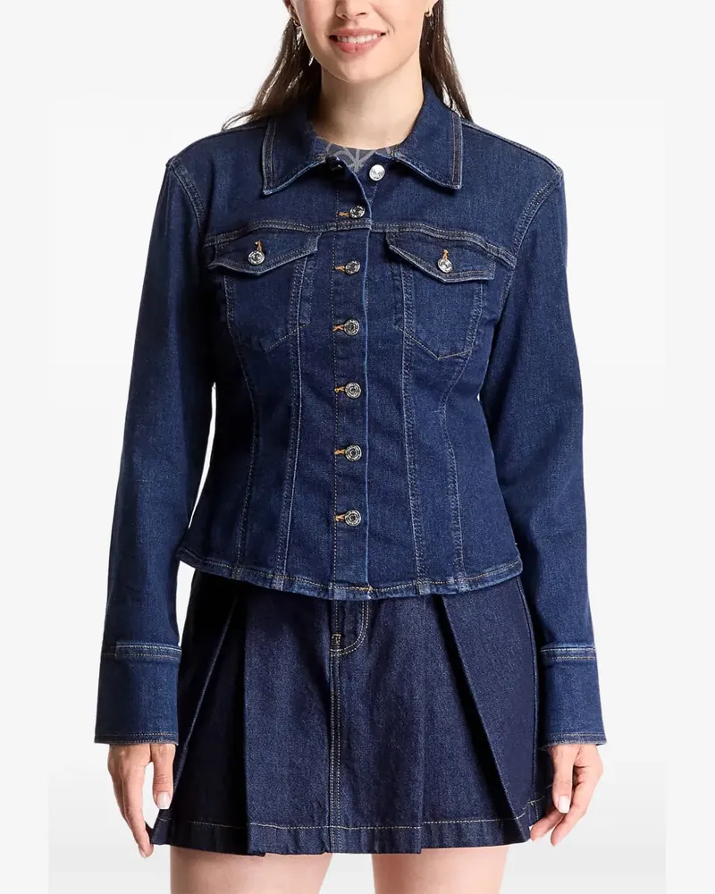 Calvin Klein Sculpt trucker shirt - Blau Blau