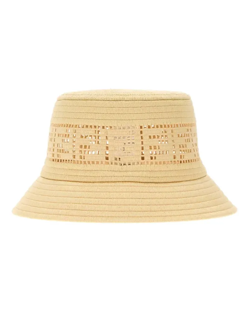 Fendi Fischerhut mit perforiertem Logo - Nude Nude
