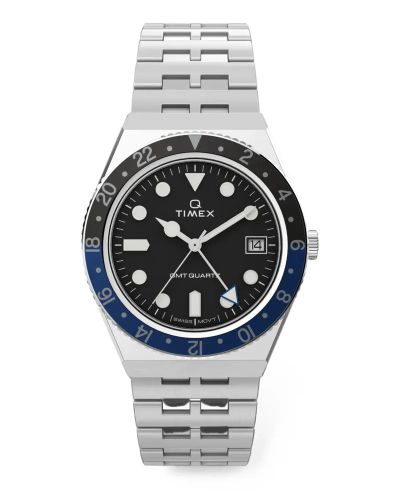 Timex Steel GMT Quartz 38mm - Schwarz Schwarz