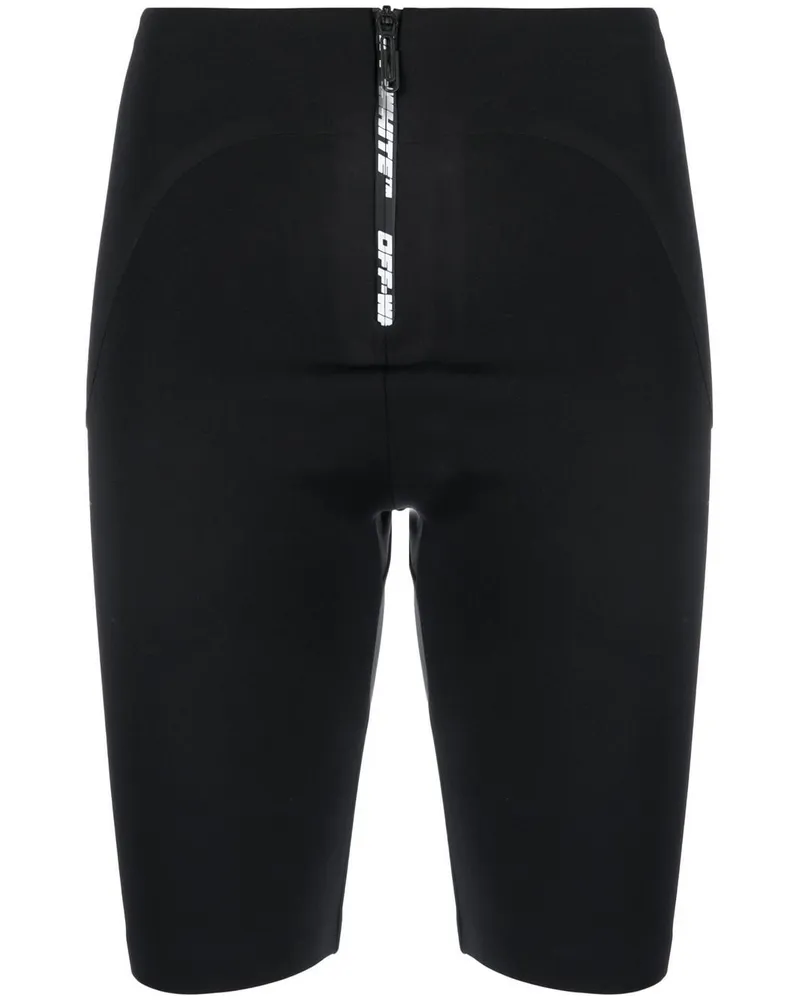 OFF-WHITE Shorts mit Logo-Print - Schwarz Schwarz
