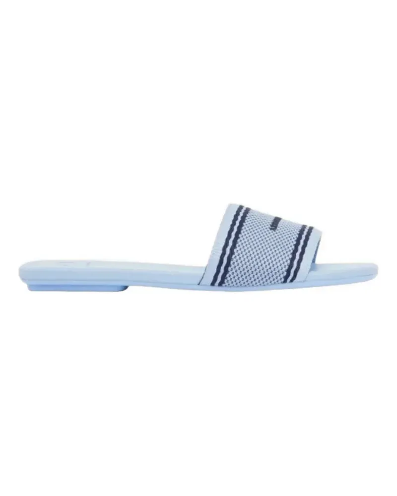 Armani Exchange jacquard flat sandals - Blau Blau