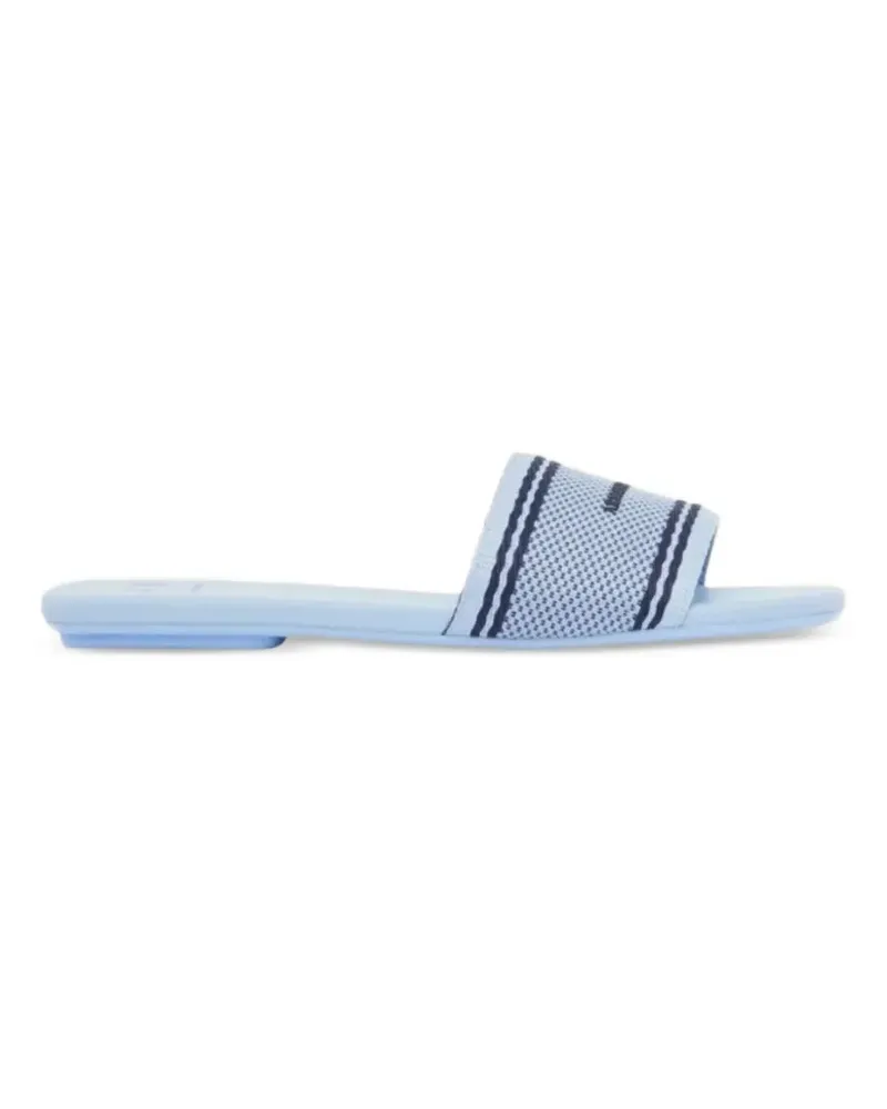 Armani Exchange jacquard flat sandals - Blau Blau