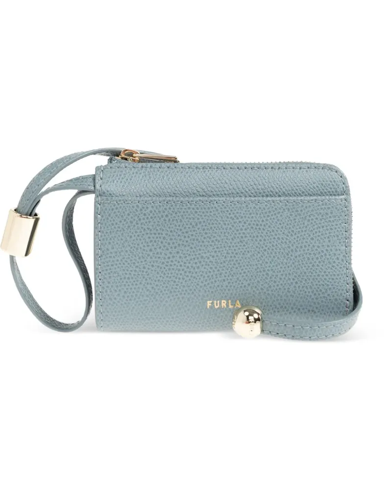 Furla Laura Medium embossed-logo wallet - Blau Blau