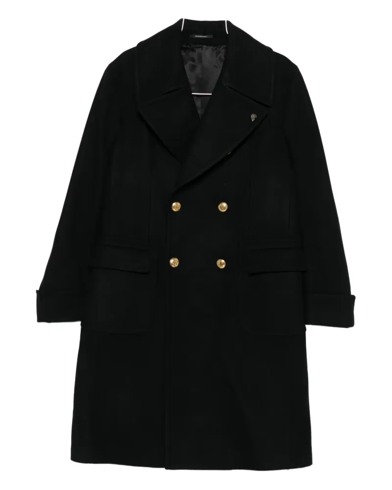 Gabriele Pasini Doppelreihiger Mantel - Schwarz Schwarz