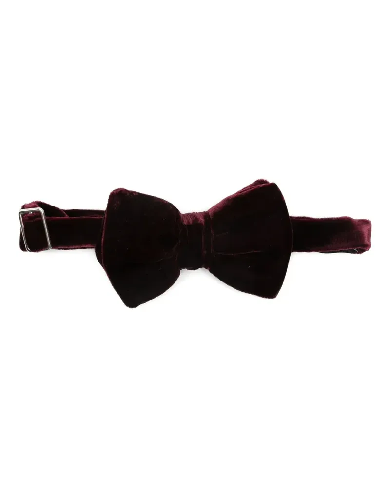 Emporio Armani Fliege aus Samt - Rot Rot