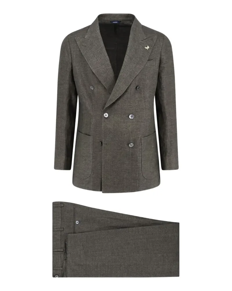 Tombolini Zero Gravity double-breasted suit - Braun Braun