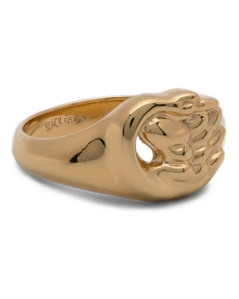 Maria Black Swan Mini signet ring - Gold Gold