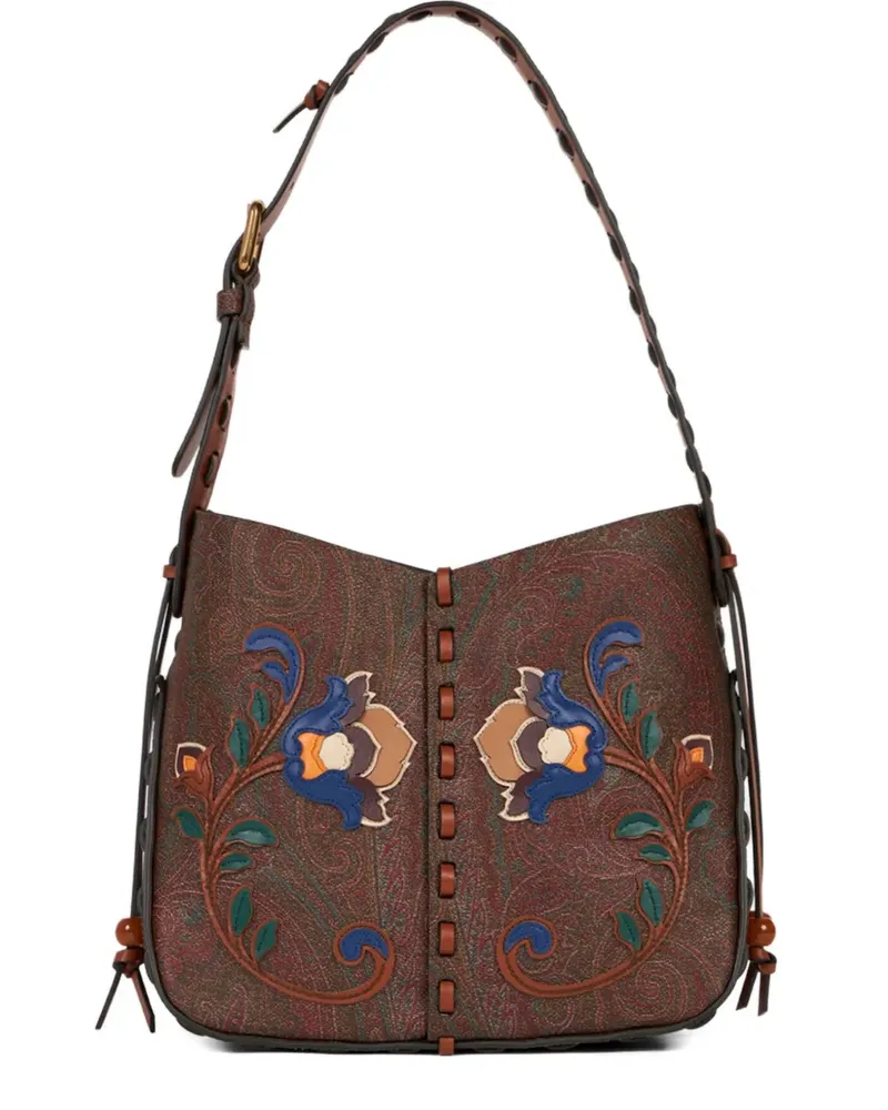 Etro Volcano Schultertasche - Braun Braun