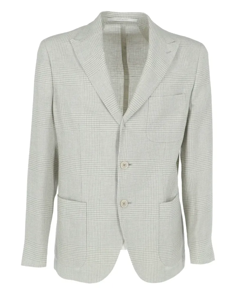 Eleventy Sakko mit Karomuster - Grün Grün