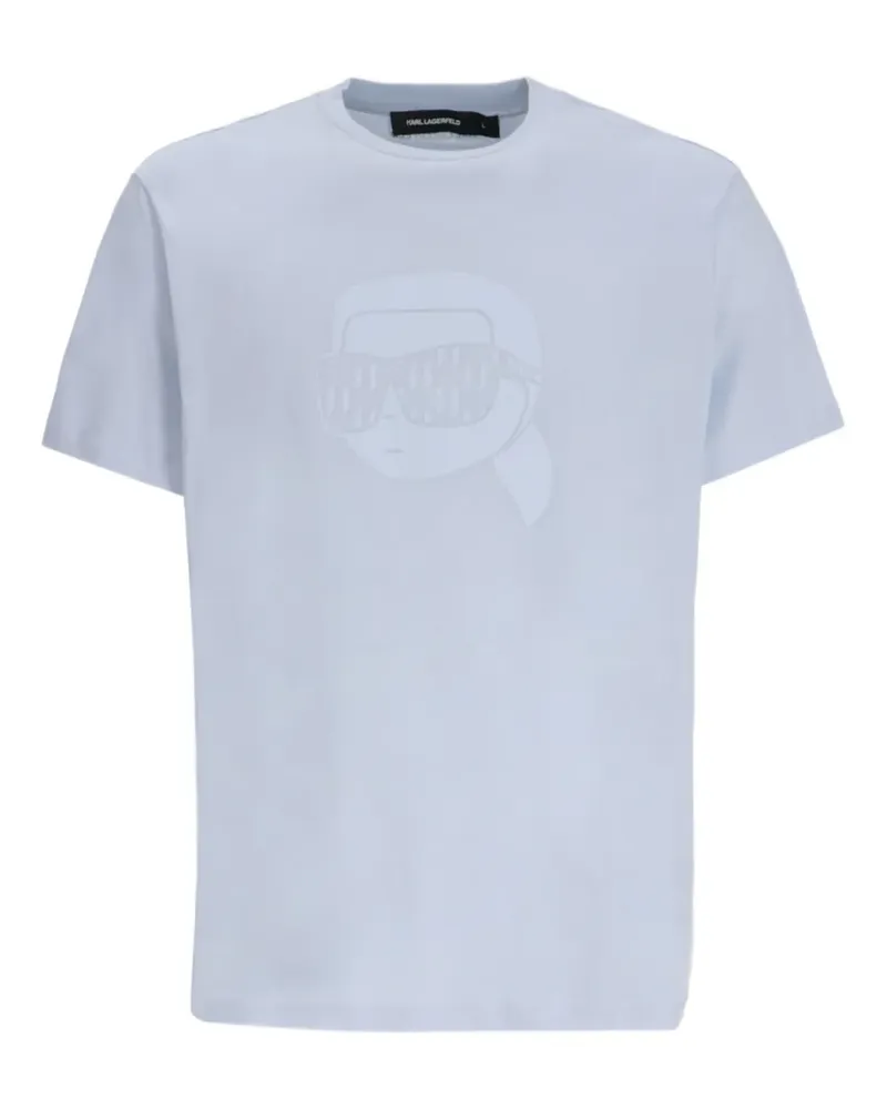 Karl Lagerfeld T-Shirt aus Jersey - Blau Blau