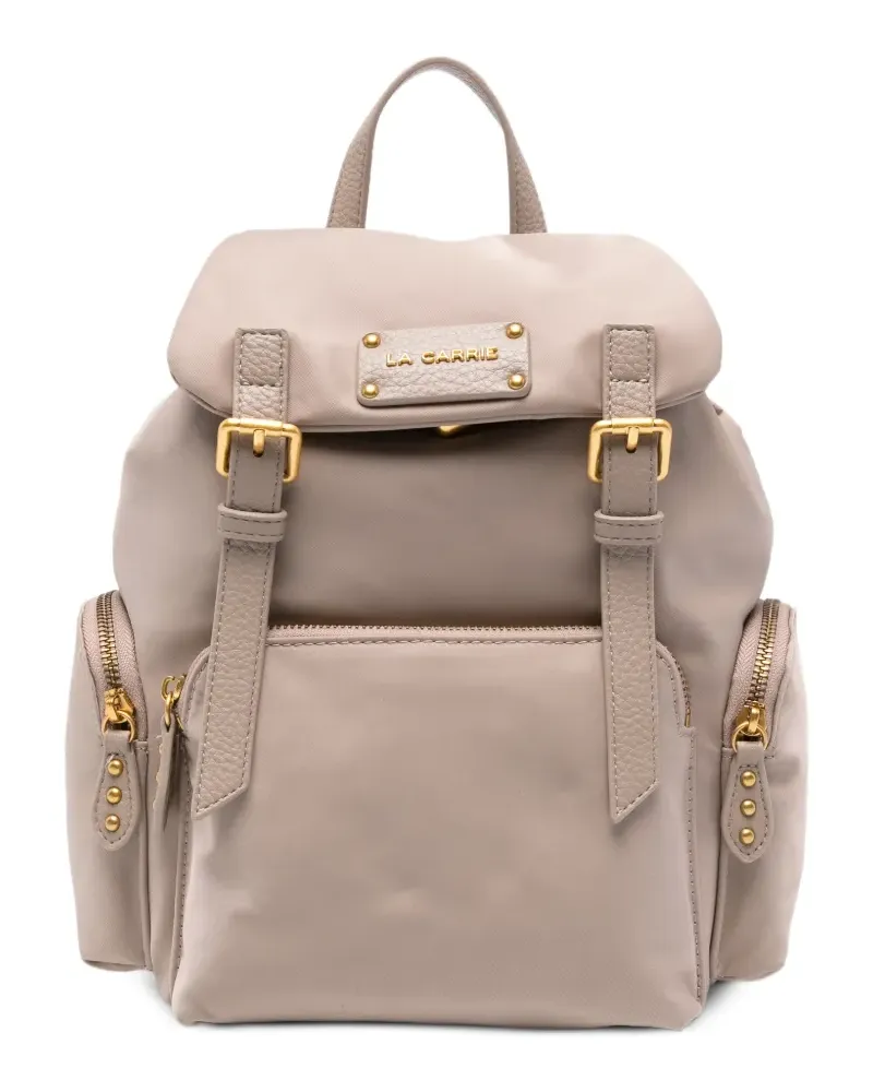 LA CARRIE Rucksack mit Schnallen - Nude Nude
