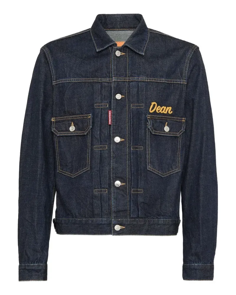 Dsquared2 Rebel Jeansjacke - Blau Blau