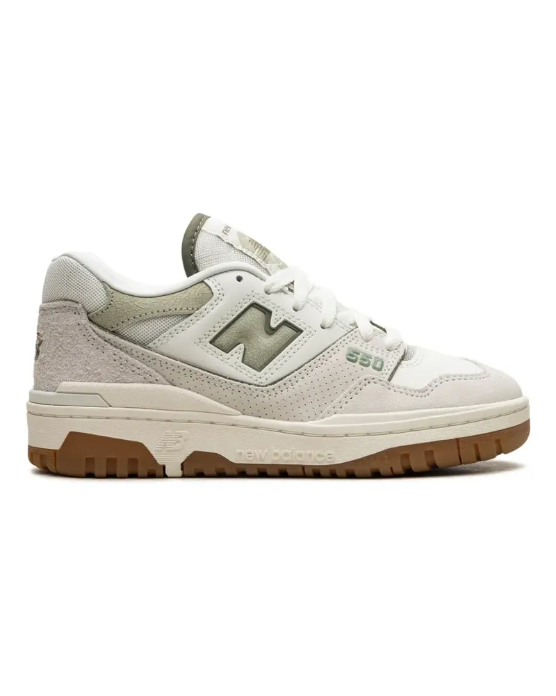 New Balance 550 "White/Grey" Sneakers - Nude Nude