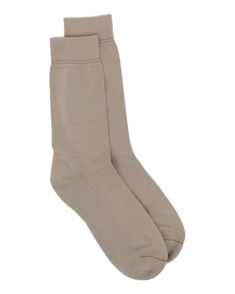 Ermenegildo Zegna terry-cloth socks - Nude Nude