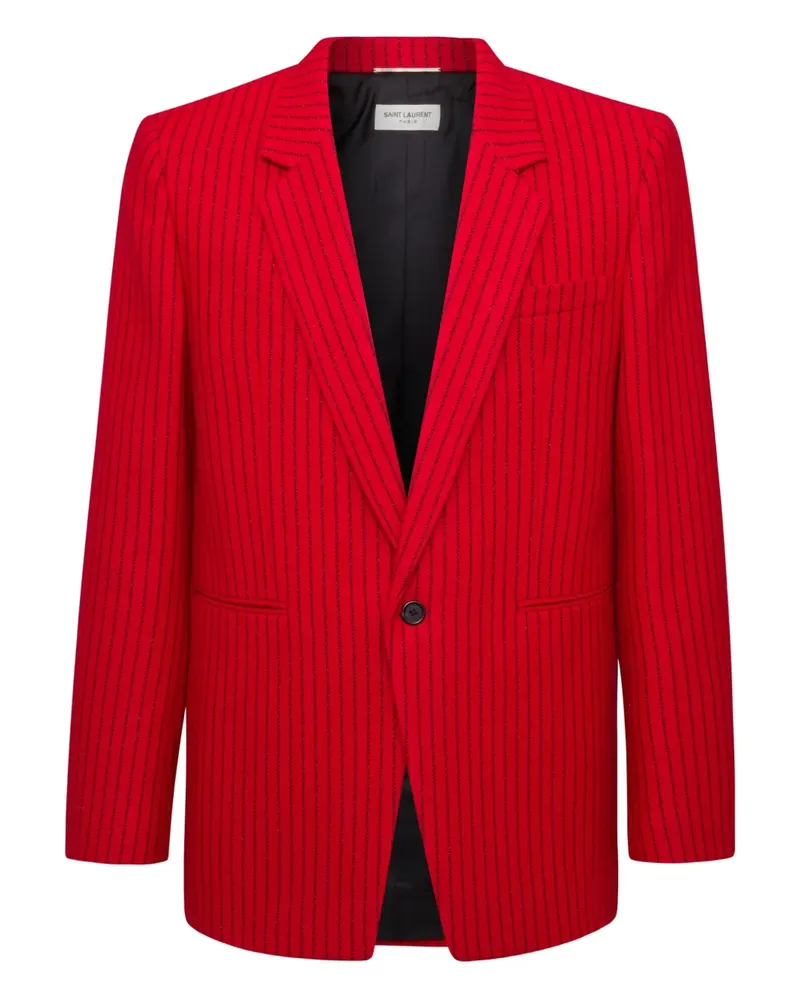 Saint Laurent Sakko mit Nadelstreifen - Rot Rot