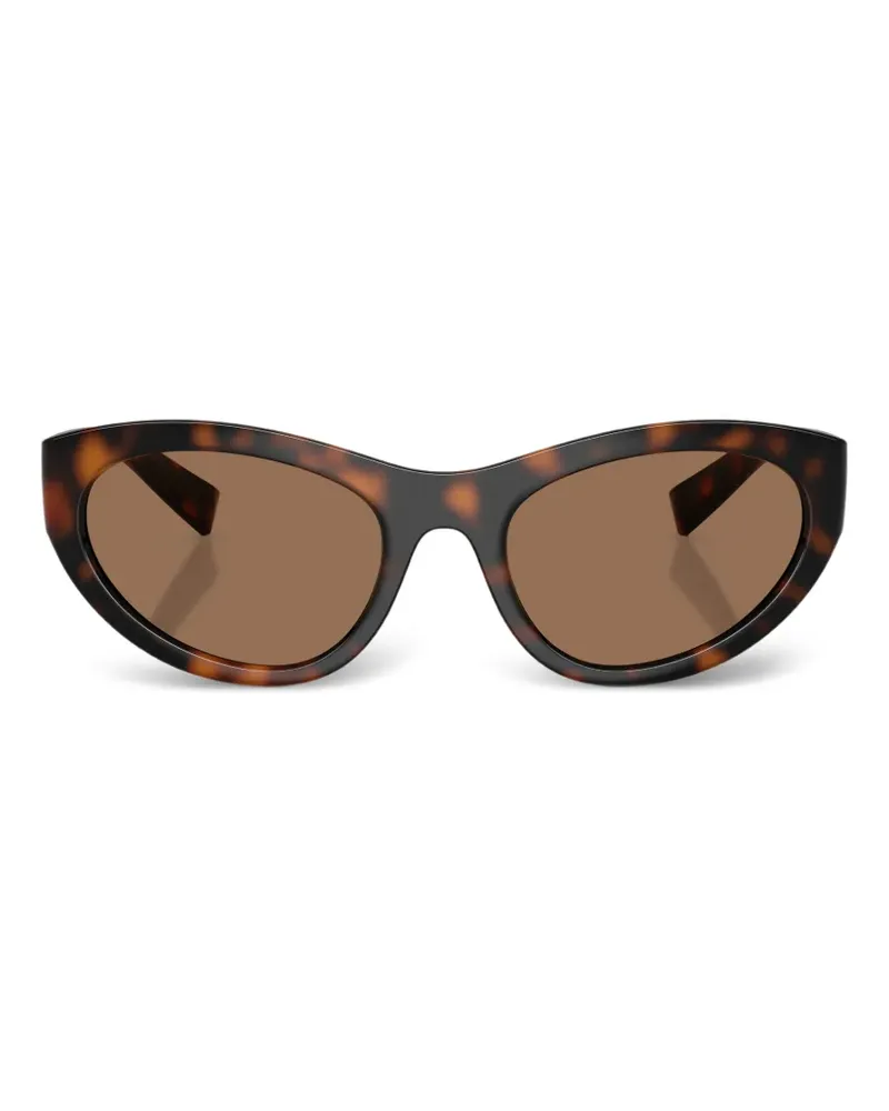 Dolce & Gabbana tortoiseshell-effect cat-eye sunglasses - Braun Braun