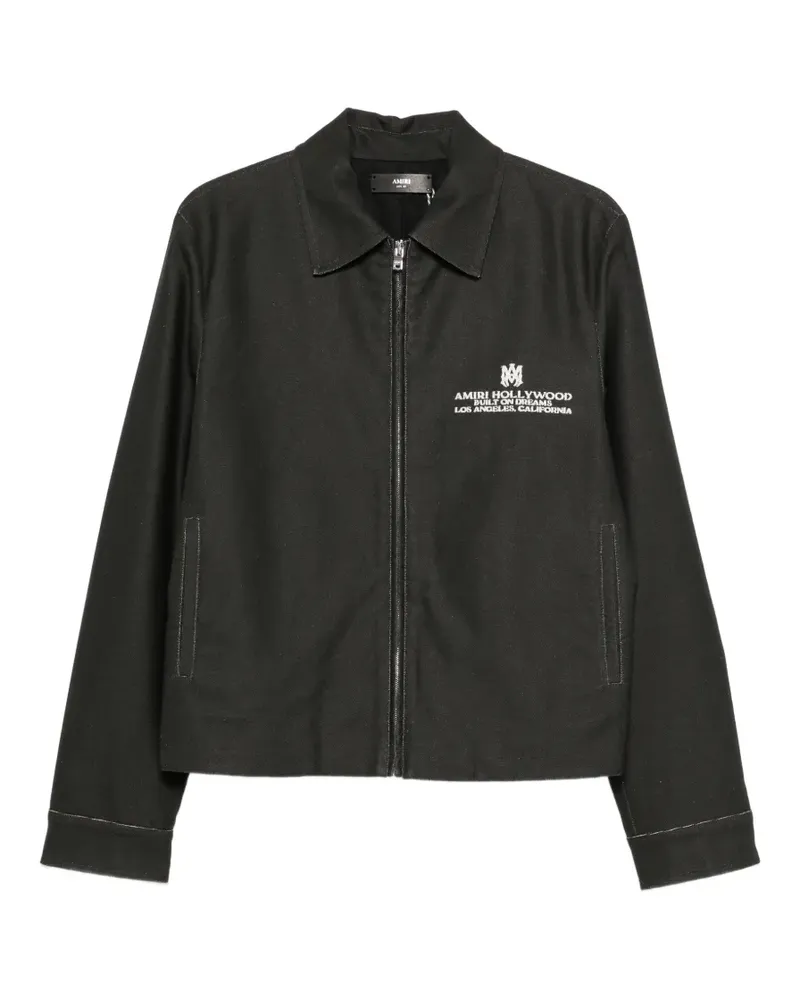 Amiri Hemdjacke mit Logo-Print - Schwarz Schwarz