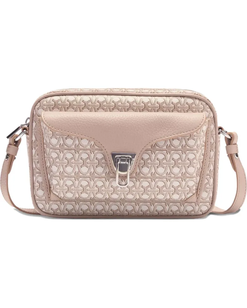Coccinelle small Beat monogram crossbody bag - Rosa Rosa