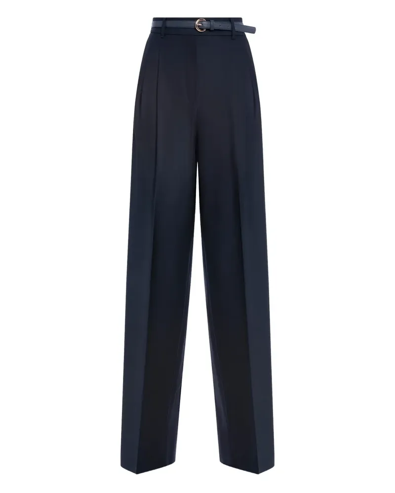Max Mara Hose mit Gürtel - Blau Blau