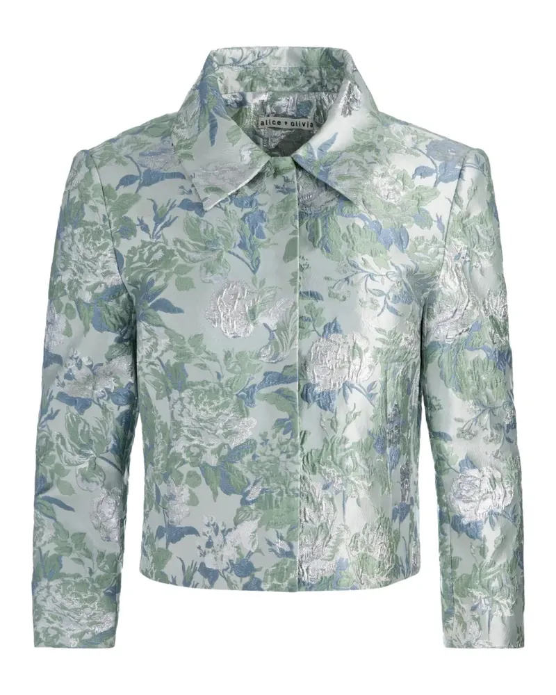 Alice + Olivia Weston floral-jacquard jacket - Grün Grün