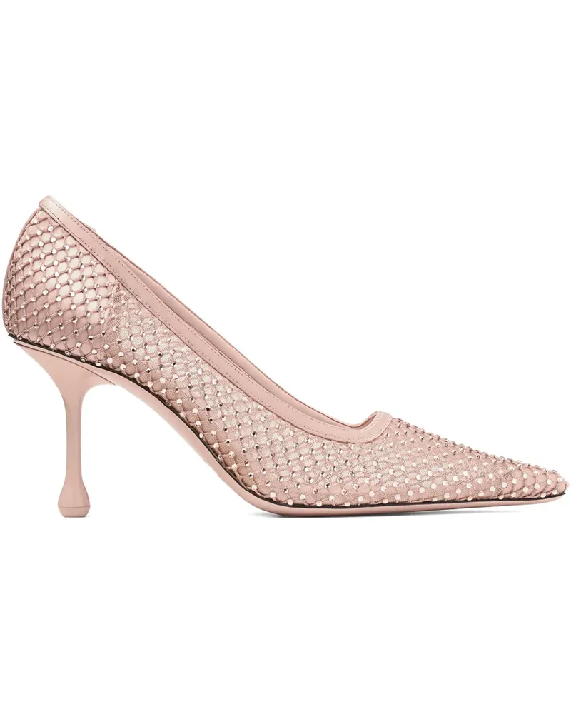 Jimmy Choo Ixia Mesh-Pumps mit Kristallen 80mm - Rosa Rosa