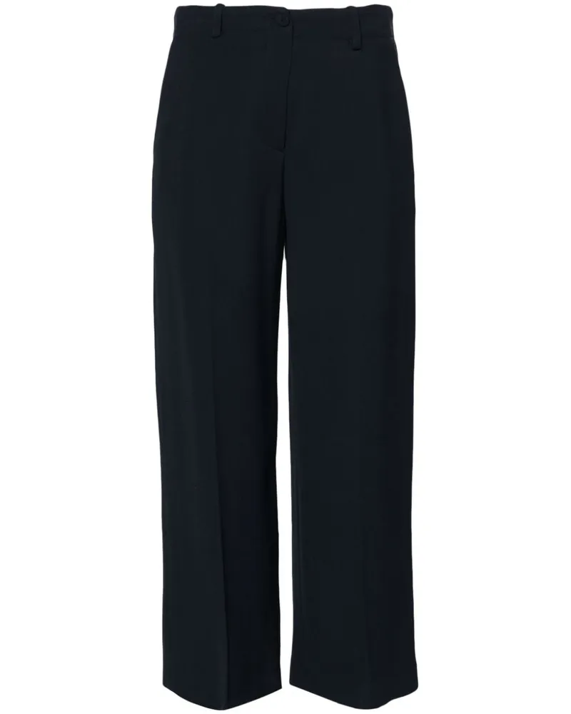 Erika Cavallini Cropped-Hose mit geradem Bein Blau