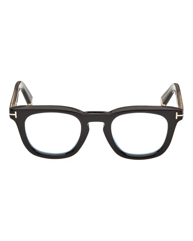 Tom Ford Icon Brille mit eckigem Gestell - Schwarz Schwarz