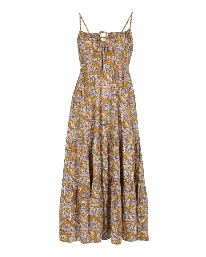 Ulla Johnson Aydin Cami floral midi dress - Gelb Gelb