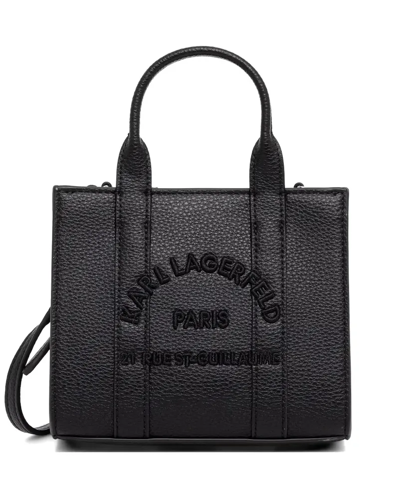 Karl Lagerfeld mini Rue St-Guillaume tote bag - Schwarz Schwarz