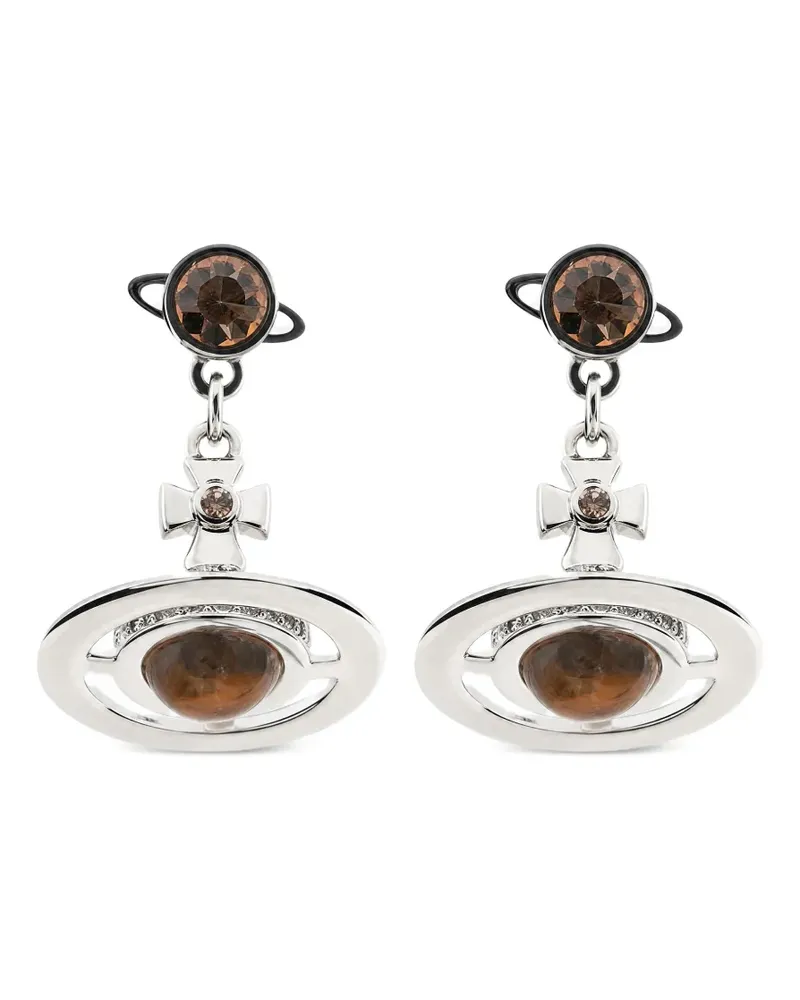 Vivienne Westwood Petite Orb Ohrringe - Silber Silber
