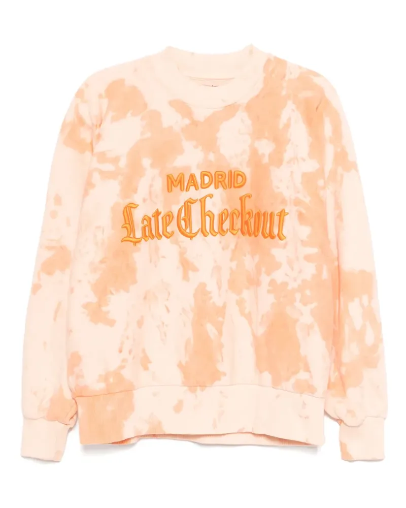 Stain Shade Sweatshirt mit Batikmuster - Orange Orange