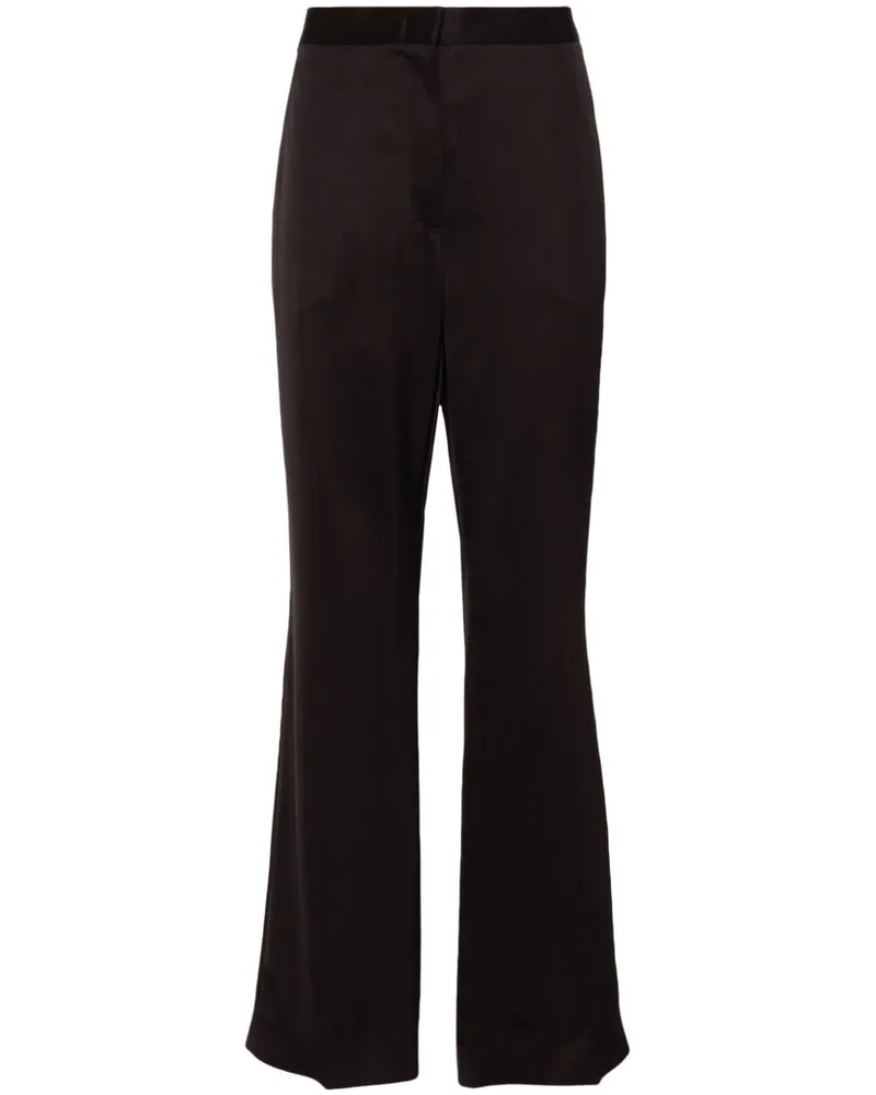 Jil Sander High-Waist-Hose mit Bügelfalten - Braun Braun