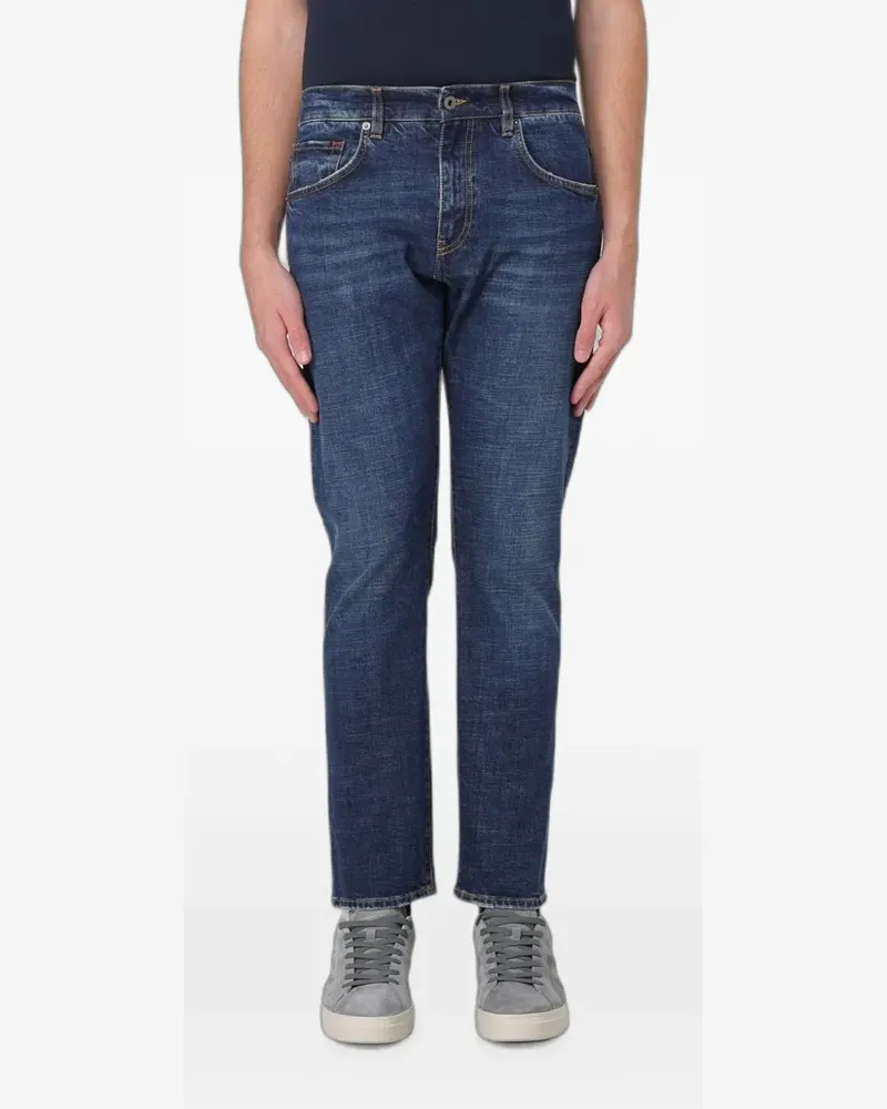 Fay logo-patch jeans - Blau Blau