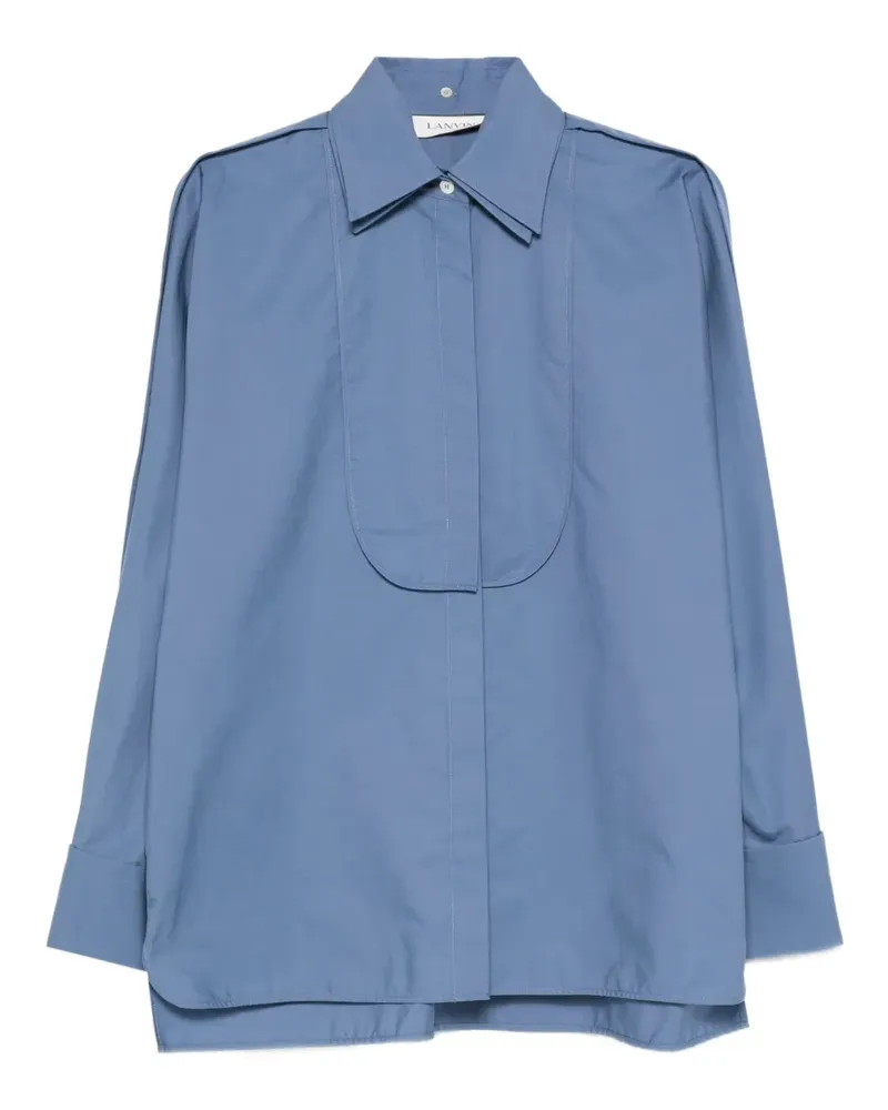Lanvin Top mit Latz - Blau Blau