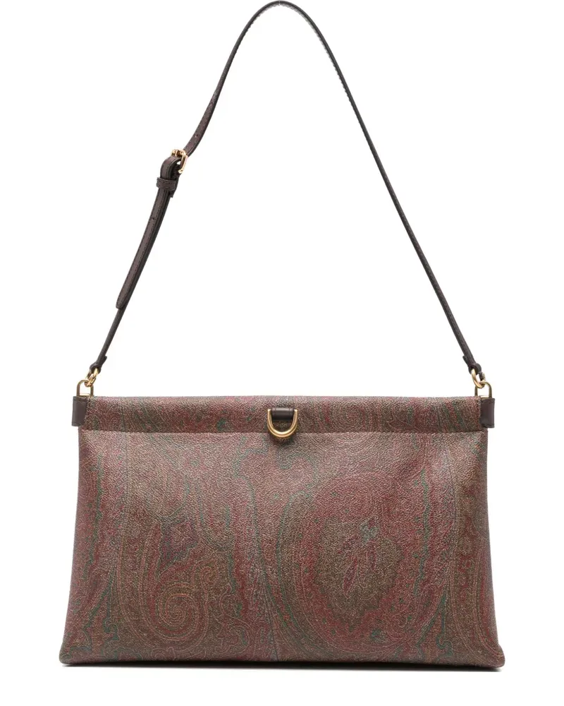Etro Schultertasche mit Paisleymuster - Braun Braun