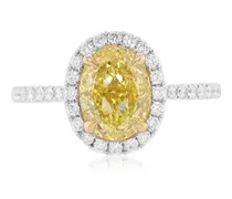 HYT Jewelry 18kt Weißgoldring mit Diamanten Silber