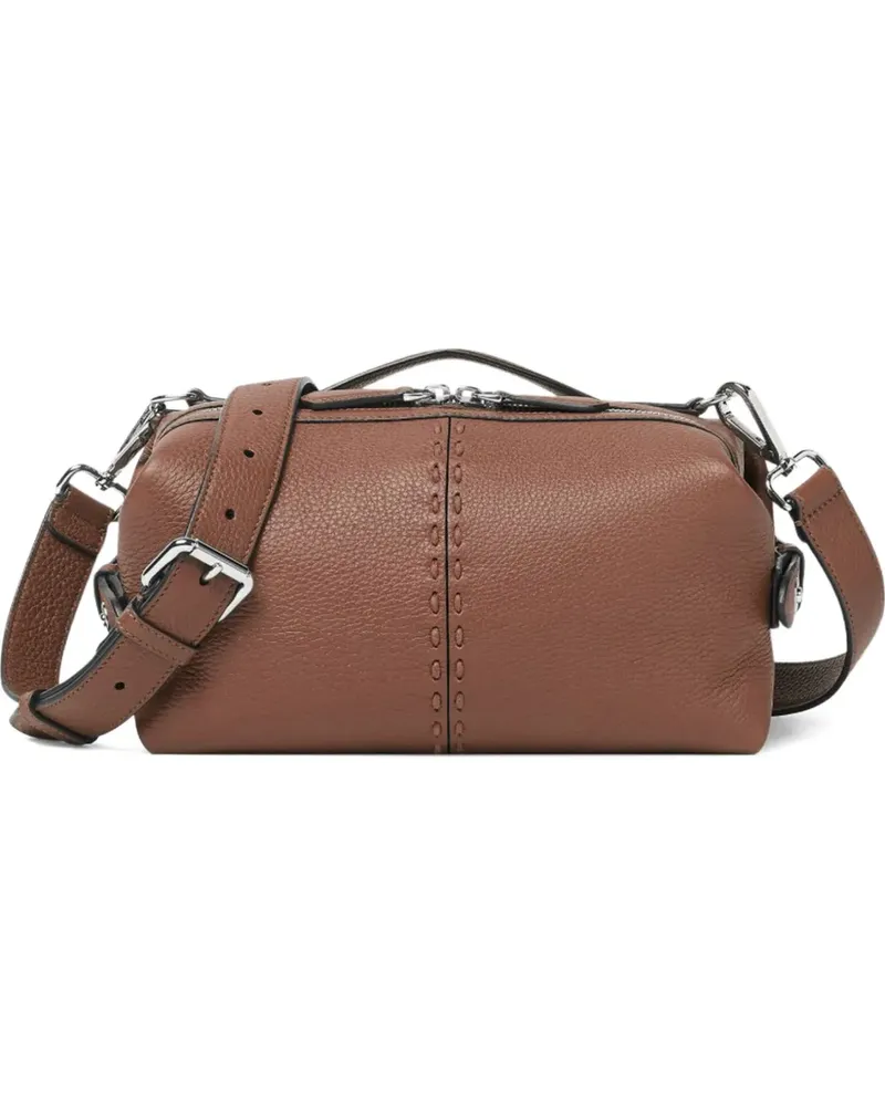 Fendi Schultertasche aus Leder - Braun Braun