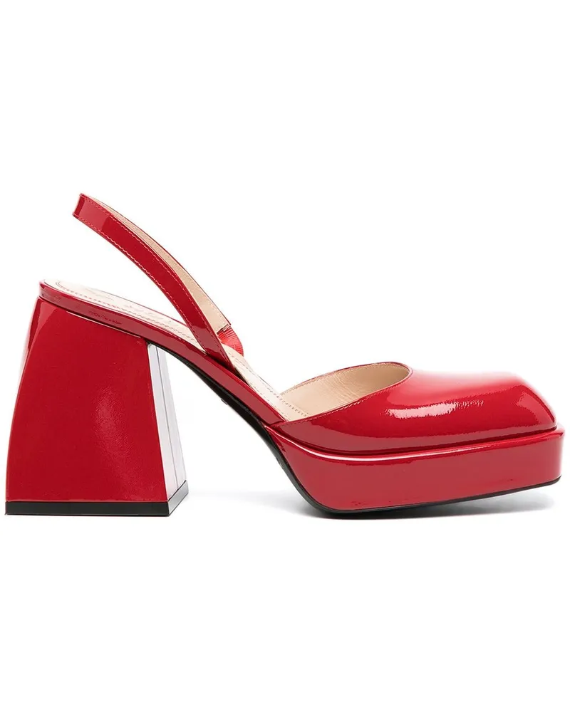 NODALETO Pumps aus Lackleder - Rot Rot