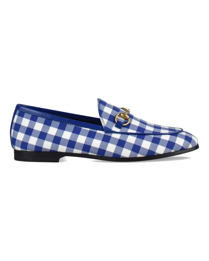 Gucci Jordaan loafer mit Vichy-Karomuster - Blau Blau