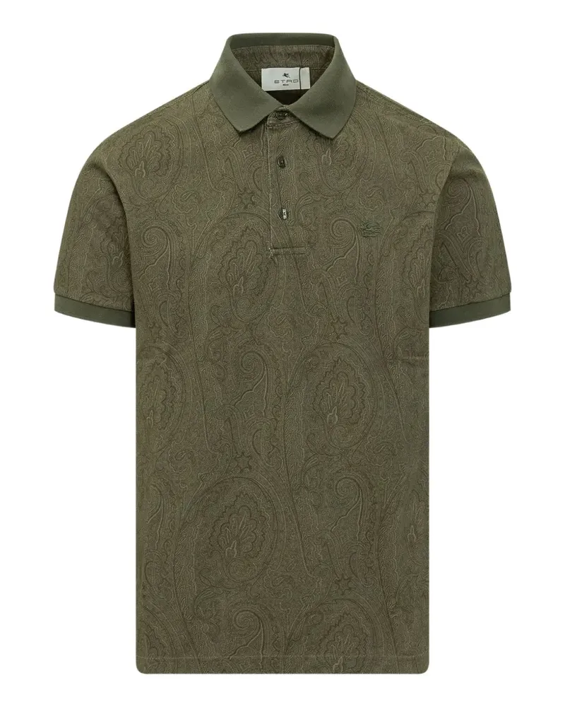 Etro paisley polo shirt - Grün Grün
