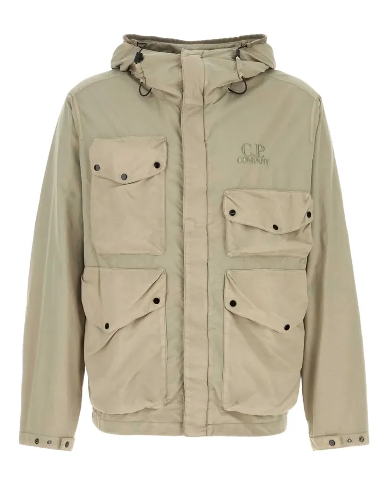 C.P. Company Kapuzenjacke mit Goggle-Detail - Nude Nude